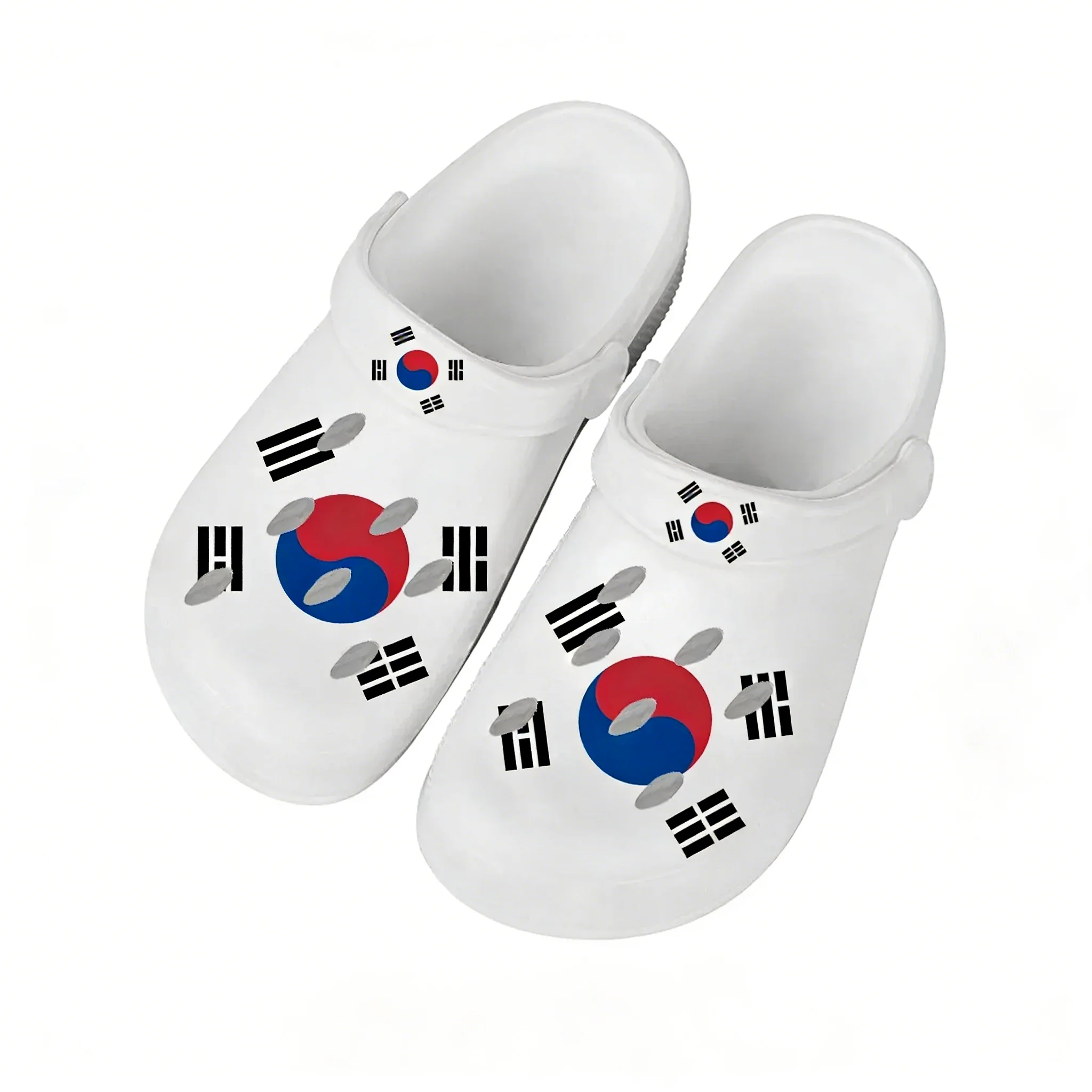 Women'S Fashion Korea - รองเท้าแตะลายธงชาติเกาหลีใต้สำหรับผู้ชาย ผู้หญิง วัยรุ่น แฟชั่น รองเท้าใส่เล่นน้ำ ระบายอากาศได้ดี