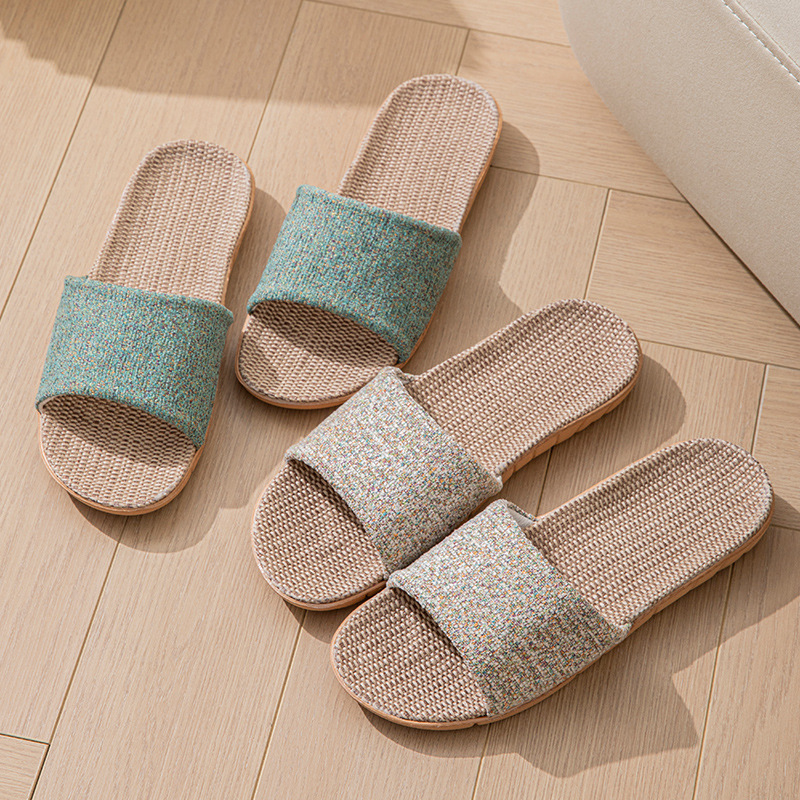 Women'S Fashion Spring Summer 2026 - รองเท้าแตะลำลองผู้หญิง ทำจากป่าน สวมใส่สบาย เหมาะสำหรับใส่ในบ้าน ดีไซน์หรูหรา แฟชั่นฤดูใบไม้ผลิและฤดูร้อน