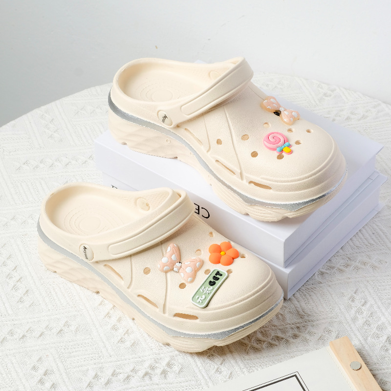 Women'S Fashion Korea - รองเท้าแตะผู้หญิงแบบสวม ระบายอากาศได้ดี เพิ่มความสูง สไตล์ Dad Shoes