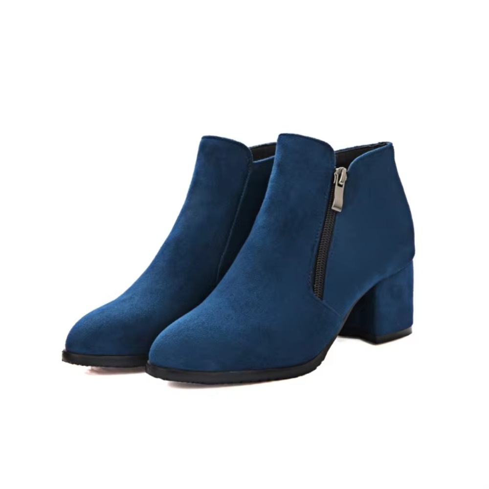 Women'S Fashion Riding Boots - บวกกับรองเท้าบูทแฟชั่นทันสมัยสำหรับผู้หญิงขนาดใหญ่ 34-43 พร้อมดีไซน์ปลายแหลมด้านข้างพร้อมซิป รองเท้าบูทที่สวมใส่สบายและเข้ากับทุกชุด F1