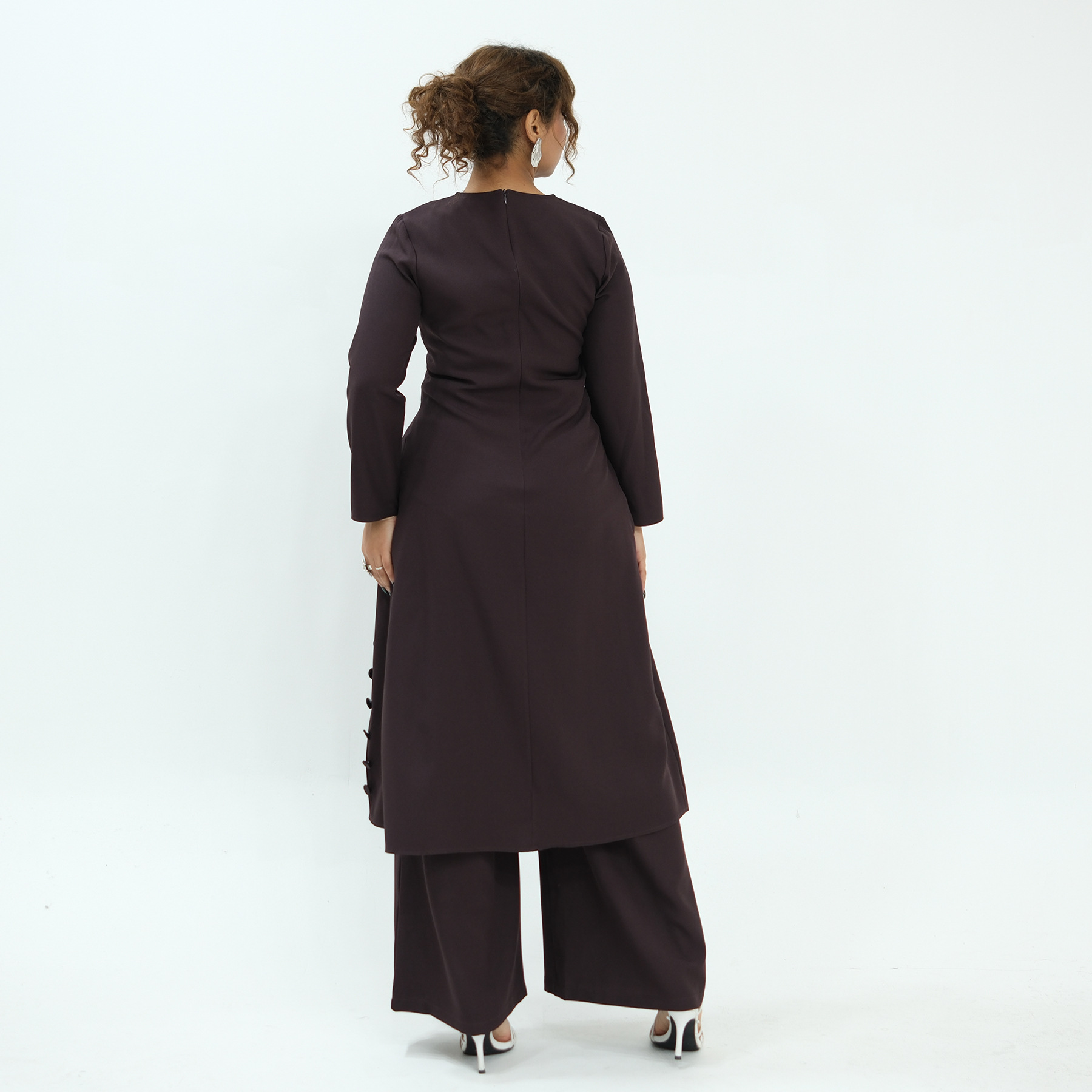 Turkey Women Fashion - ชุดมุสลิมสองชิ้นสำหรับผู้หญิง ชุดรอมฎอน ดูไบ ชุดอบายะสุภาพ ชุดอิสลามสำหรับผู้หญิง เสื้อผ้าแฟชั่น