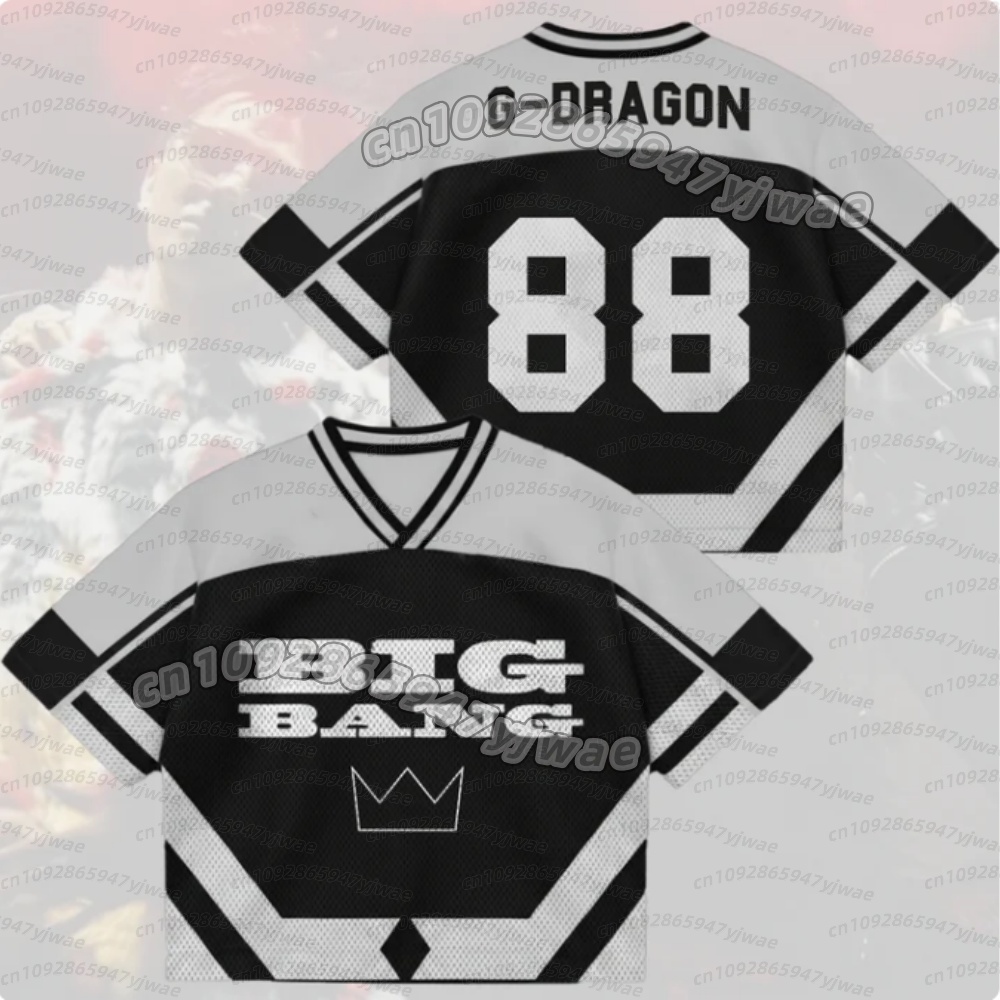 Women And Men Fashion - เสื้อยืดตาข่ายผสมสำหรับผู้ชายและผู้หญิง คอลเลคชั่นซัมเมอร์ BigBang 2026 World Tour