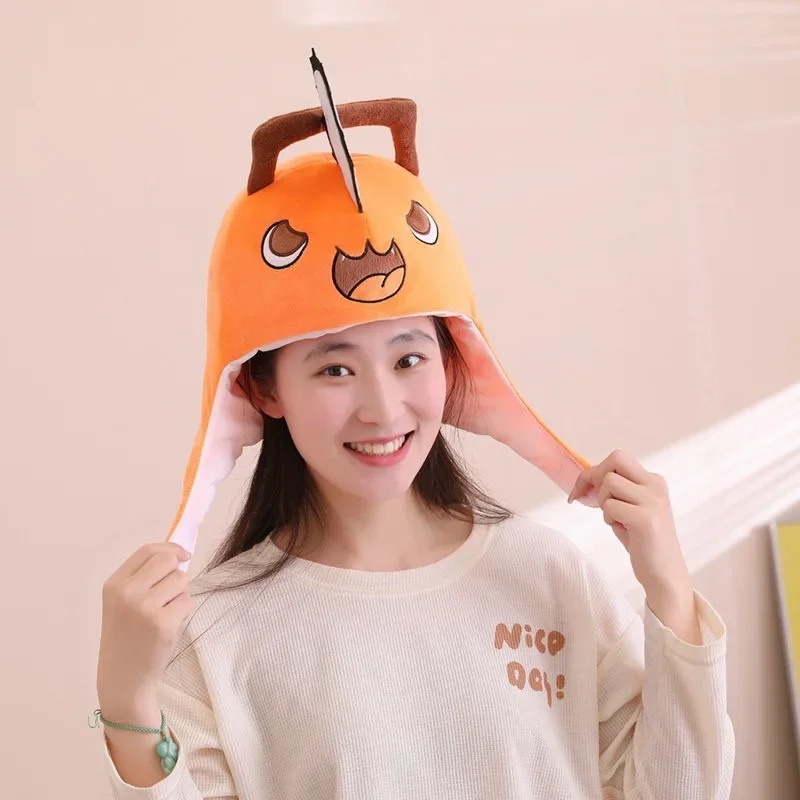 Women Fashion Jackets - หมวกคอสเพลย์อนิเมะ Chainsaw Man Pochita สำหรับผู้ชาย ผู้หญิง