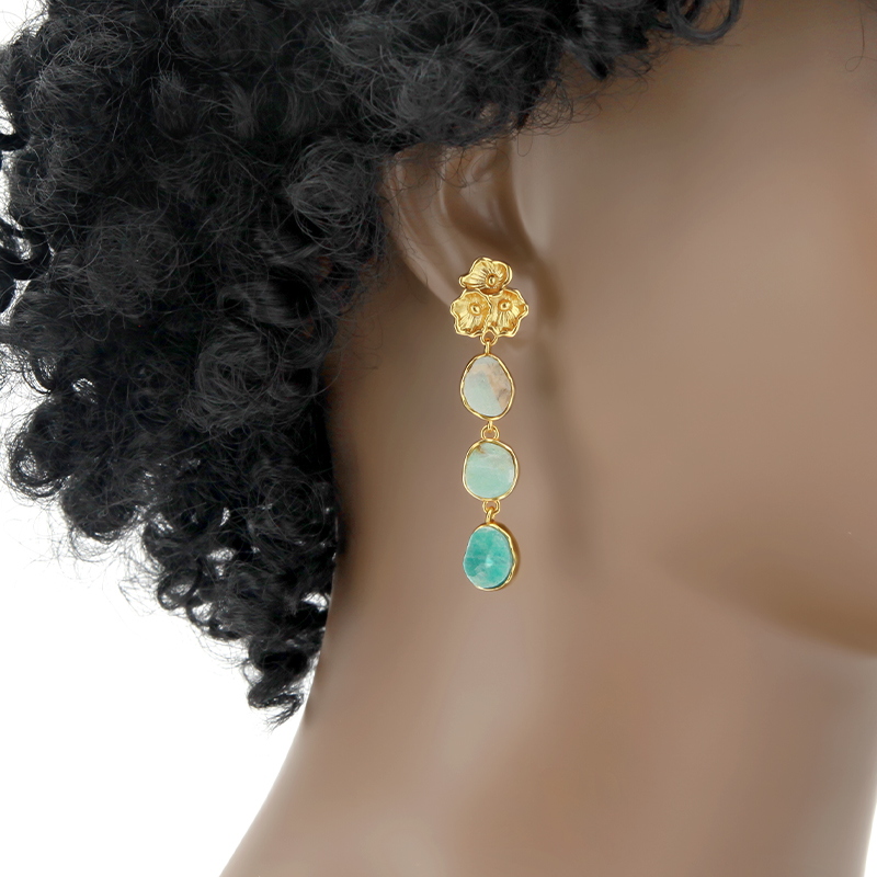 IVOG สีเขียว Semi-Precious หิน - Women'S Fashion Website บทวิจารณ์และราคา