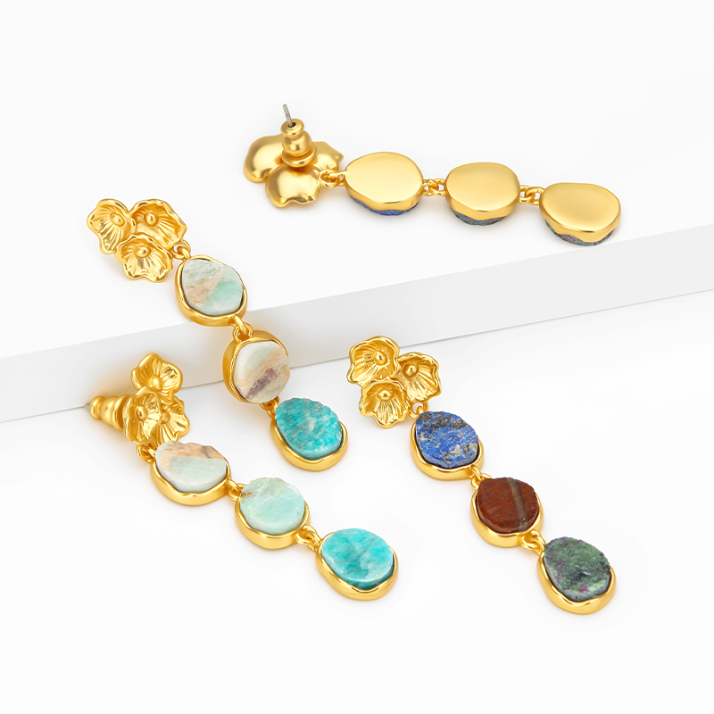 IVOG สีเขียว Semi-Precious หิน - Women'S Fashion Website บทวิจารณ์และราคา
