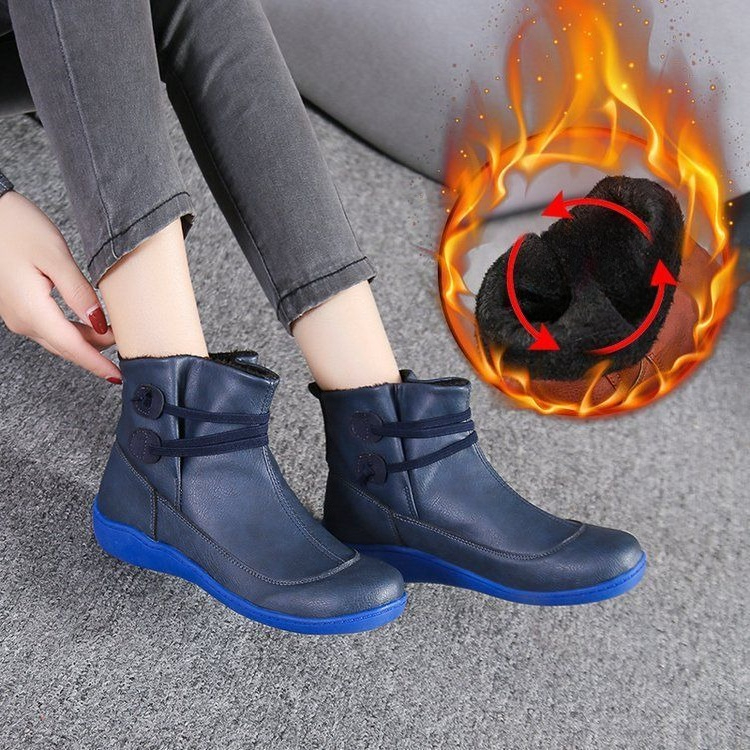 รองเท้าบูทข้อสั้นหนัง PU ทรงหั - Women'S Fashion Riding Boots บทวิจารณ์และราคา