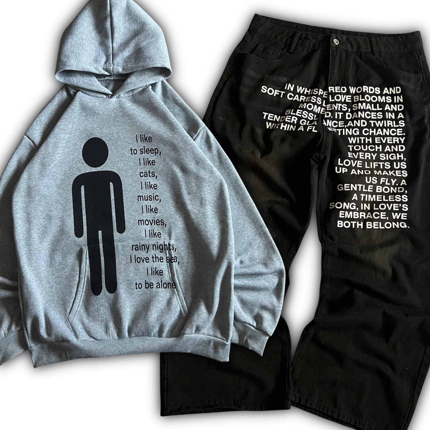 กางเกงยีนส์ลายอเมริกัน Y2K เสื - Women And Men Fashion บทวิจารณ์และราคา