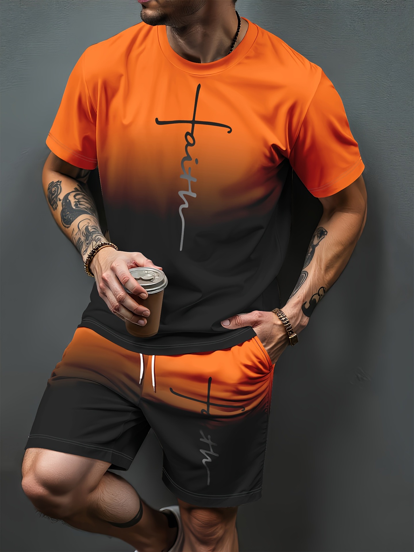 ชุดวอร์มพิมพ์ลายตัวอักษรไล่เฉด - Women And Men Fashion บทวิจารณ์และราคา