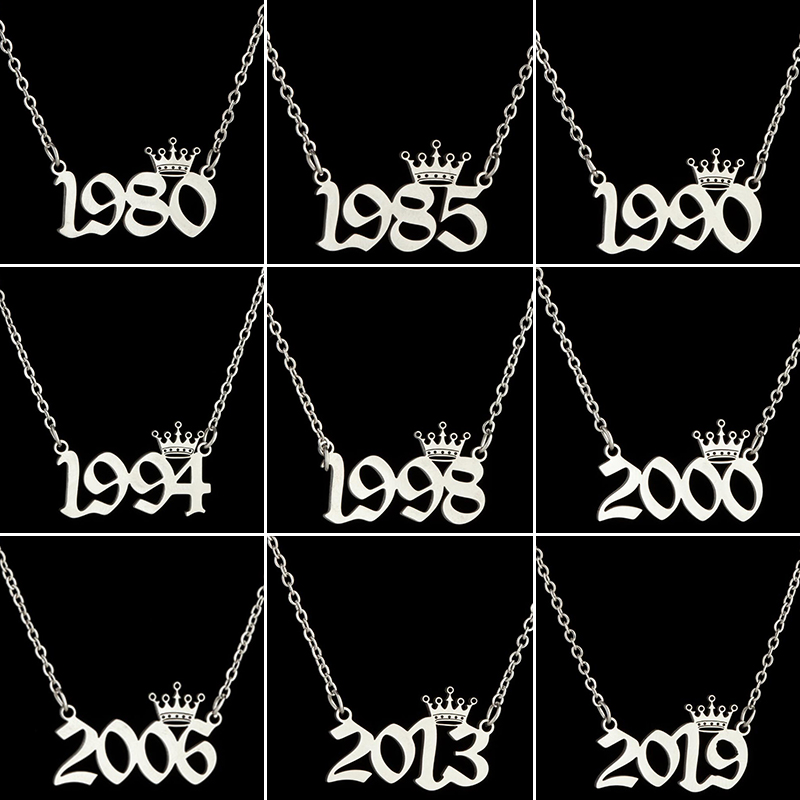 มงกุฎสแตนเลสปีจํานวนสร้อยคอสํา - Women'S Fashion Year 2000 บทวิจารณ์และราคา