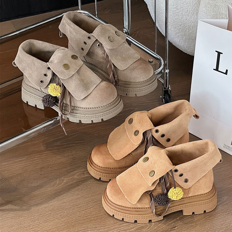 รองเท้าบูทข้อเท้าหนังกลับเทียม - Women'S Fashion Riding Boots บทวิจารณ์และราคา