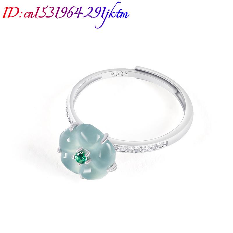 แหวนหยกพม่าสีฟ้า 925 เงินแท้ ห - Women'S Fashion บทวิจารณ์และราคา