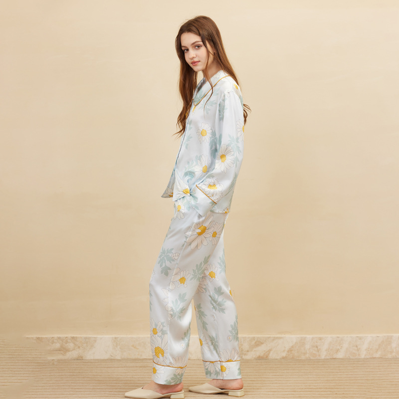 แฟชั่นชุดนอนพิมพ์ลายเดซี่ผู้หญ - Women'S Fashion Suit บทวิจารณ์และราคา