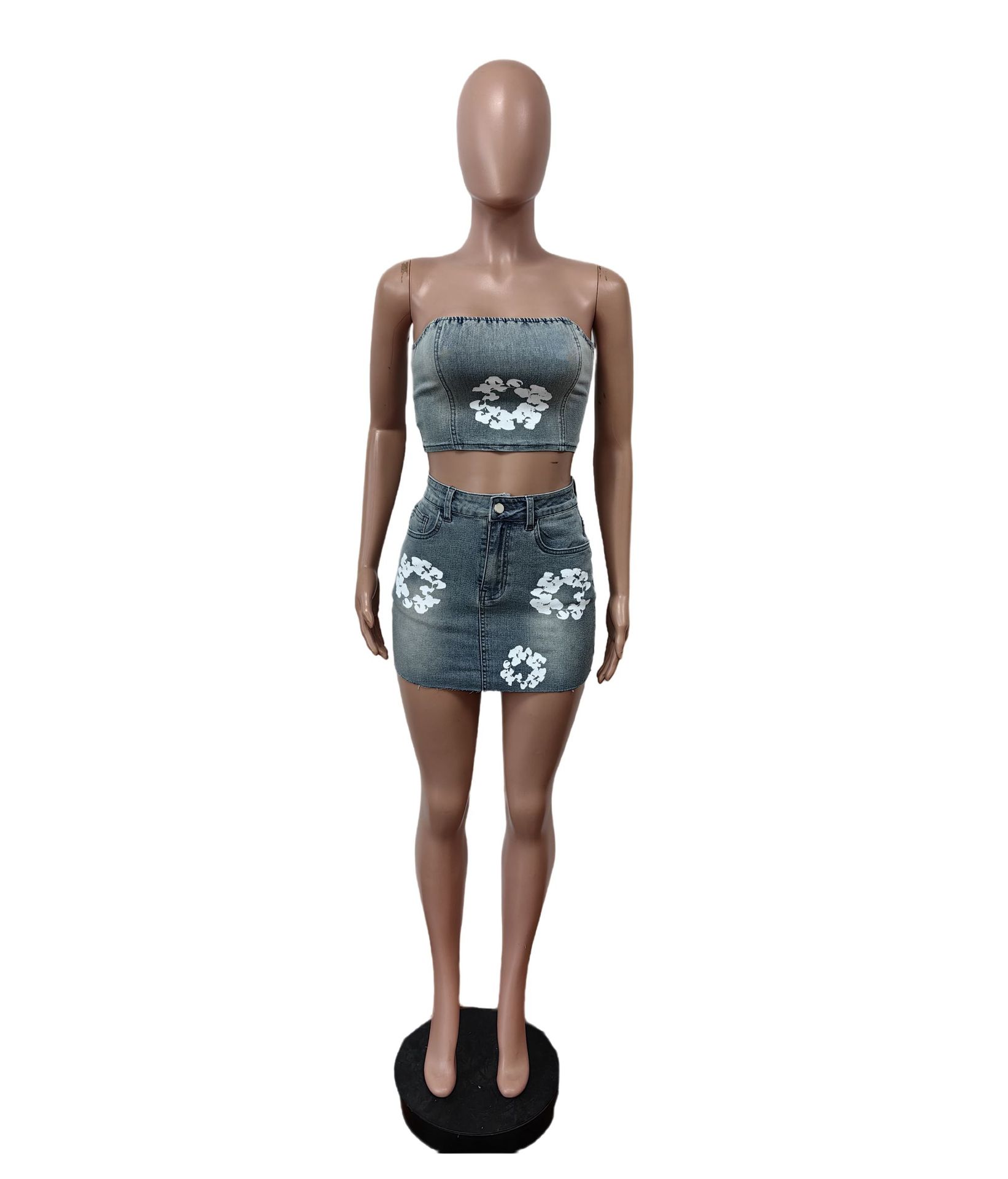 ชุดเซ็ตยีนส์ 2 ชิ้นสำหรับผู้หญ - Denim Shorts Women บทวิจารณ์และราคา