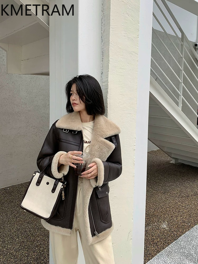เสื้อโค้ทขนแกะแท้ผสมขนสัตว์ธรร - Turkey Women Fashion บทวิจารณ์และราคา