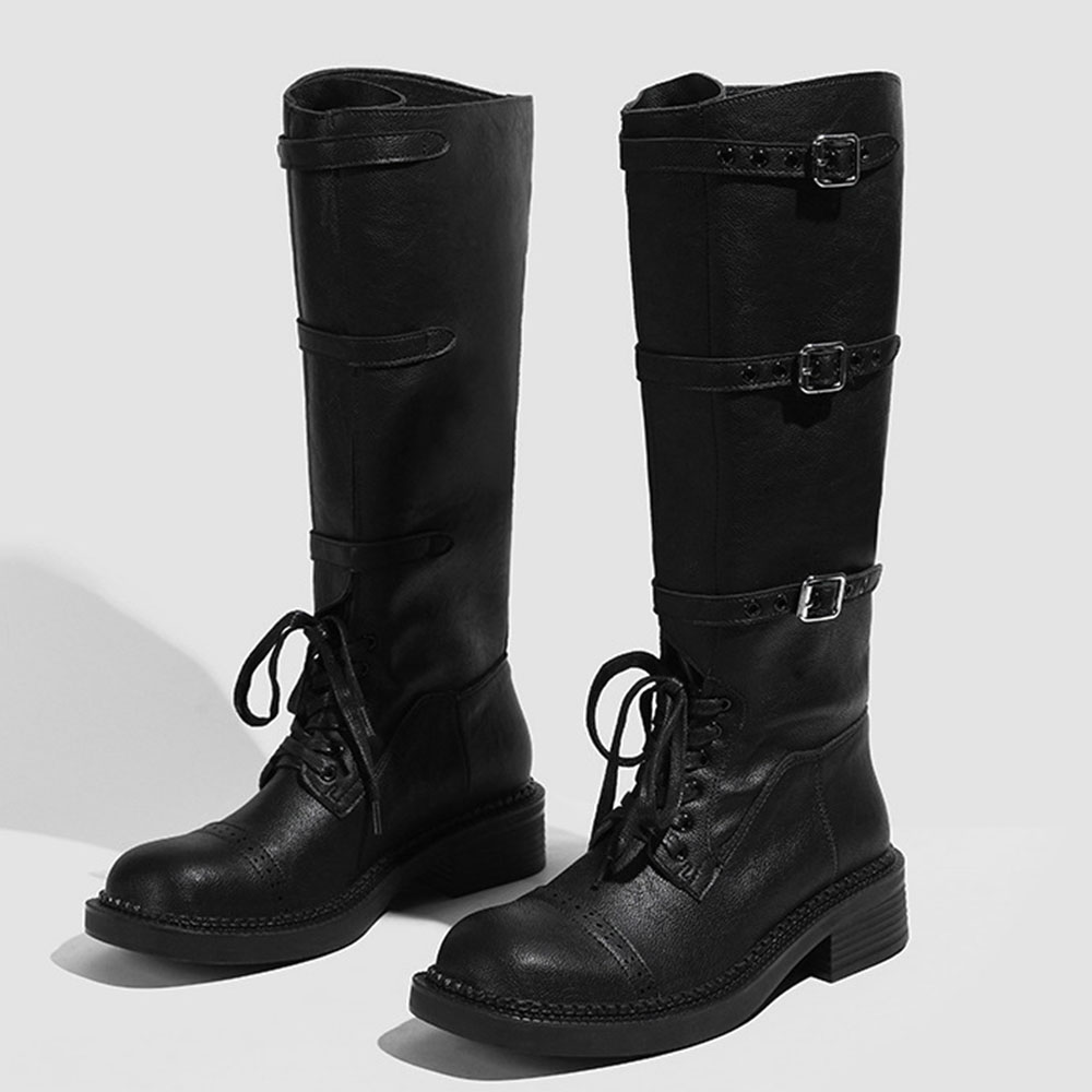 รองเท้าบูทสูงถึงเข่าสำหรับผู้ห - Women'S Fashion Riding Boots บทวิจารณ์และราคา