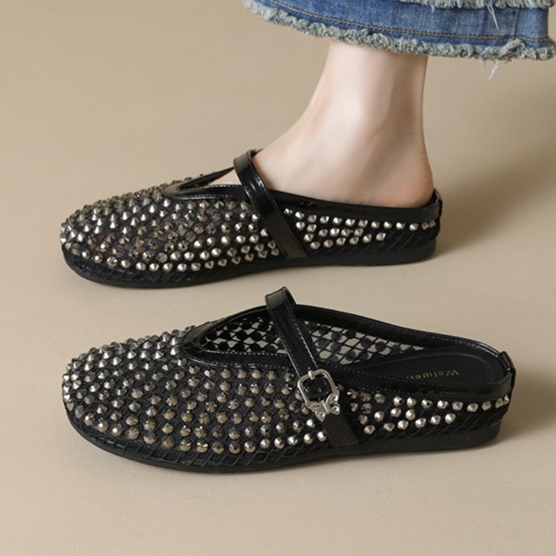 รองเท้าแตะรัดส้นประดับเพชร แบร - Women'S Fashion Sandals บทวิจารณ์และราคา