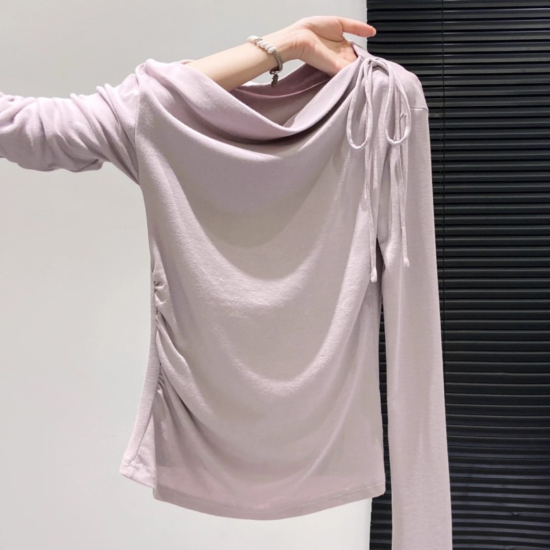 เสื้อผู้หญิงแบบมีเชือกรูด ไหล่ - Off Shoulder Top บทวิจารณ์และราคา