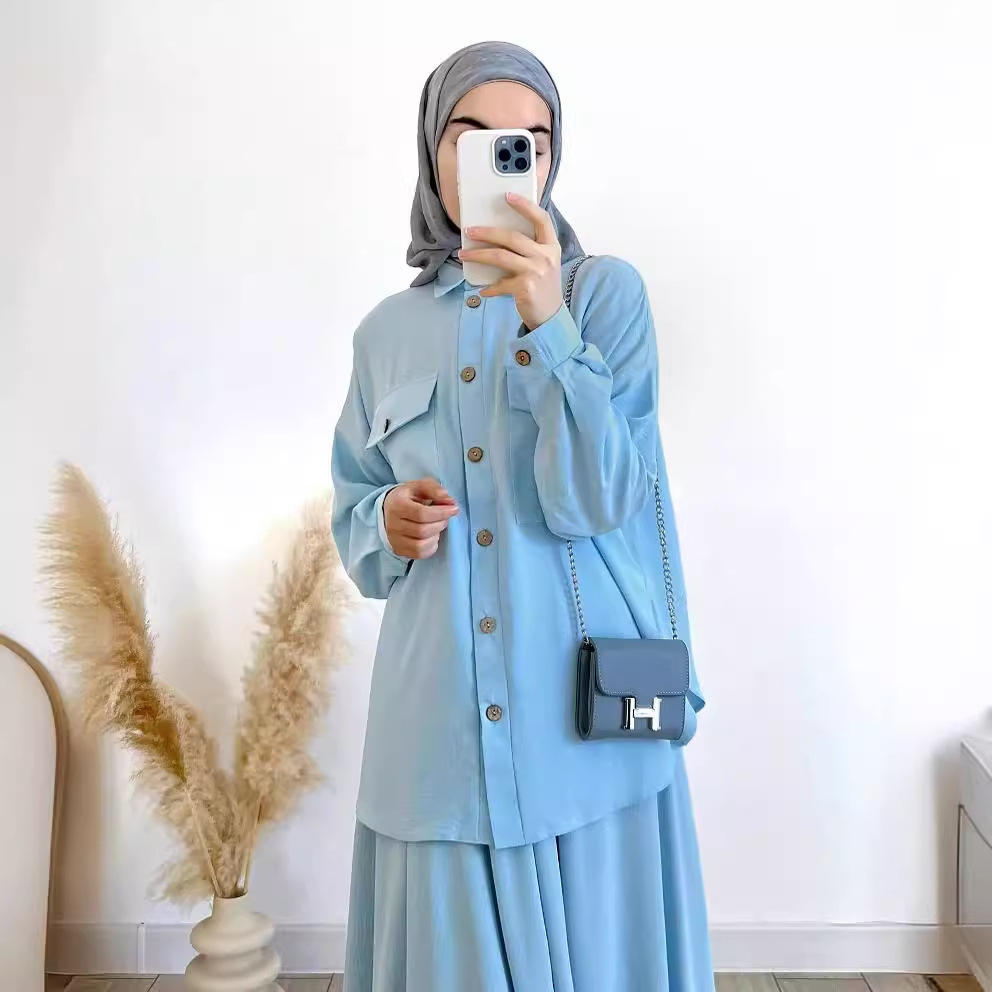 2 ชิ้นเสื้อแขนยาวและกระโปรงชุด - Turkey Women Fashion บทวิจารณ์และราคา