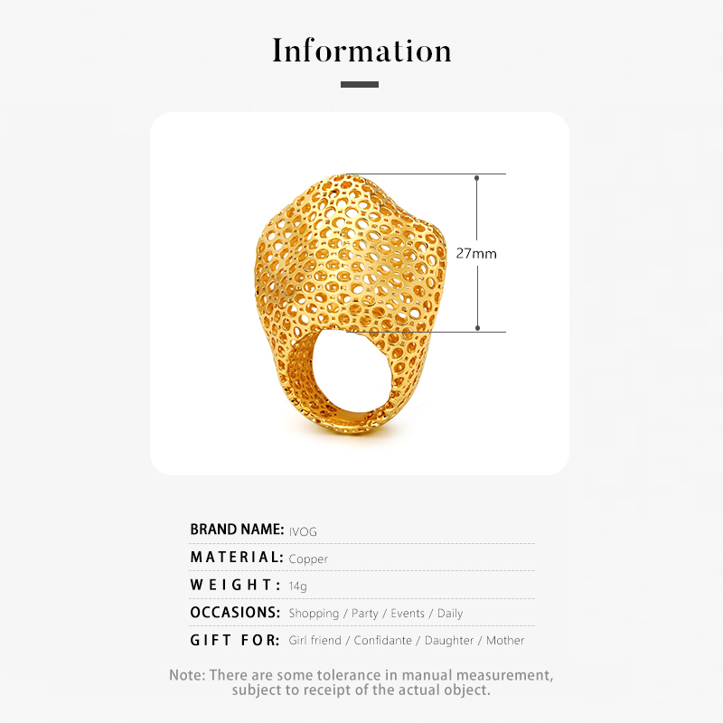 IVOG มงกุฎขนาดใหญ่รูปร่างแหวน  - Women'S Fashion Website บทวิจารณ์และราคา