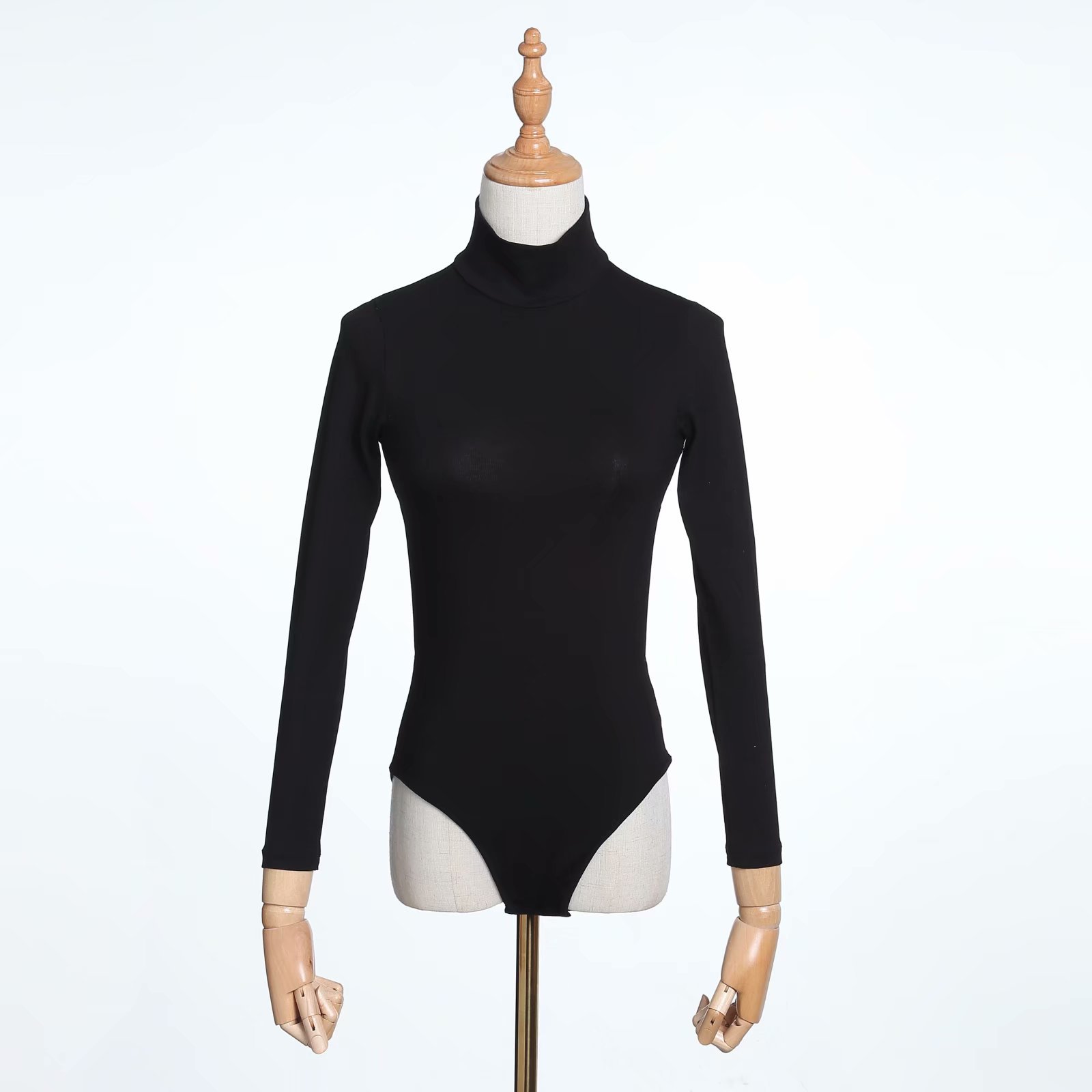บอดี้สูทเต่าคอบอดี้สูทสีดำผู้ห - Turtleneck Bodysuit บทวิจารณ์และราคา