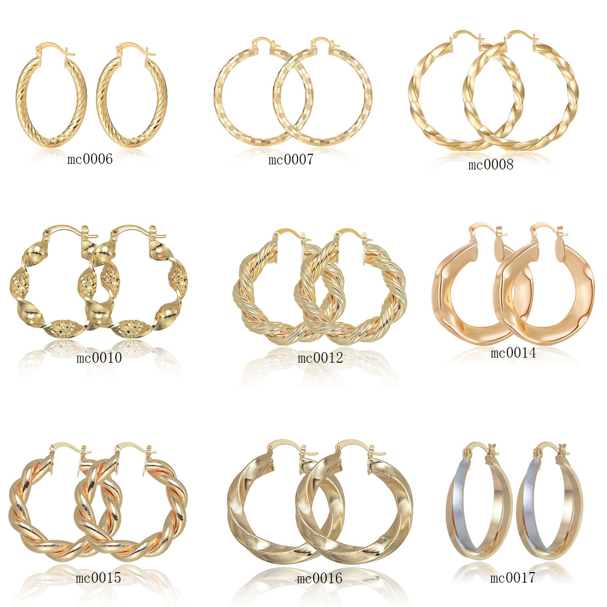9คู่18K ห่วงทองแดงกลมต่างหูอย่ - Women'S Fashion Website บทวิจารณ์และราคา