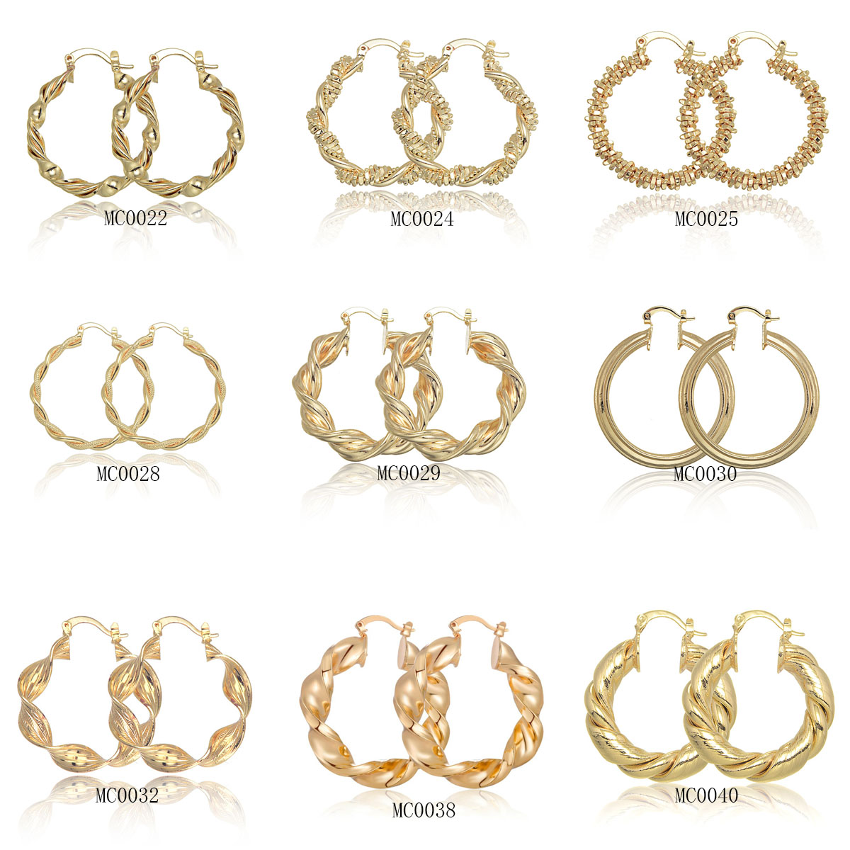 9คู่18K ห่วงทองแดงกลมต่างหูอย่ - Women'S Fashion Website บทวิจารณ์และราคา