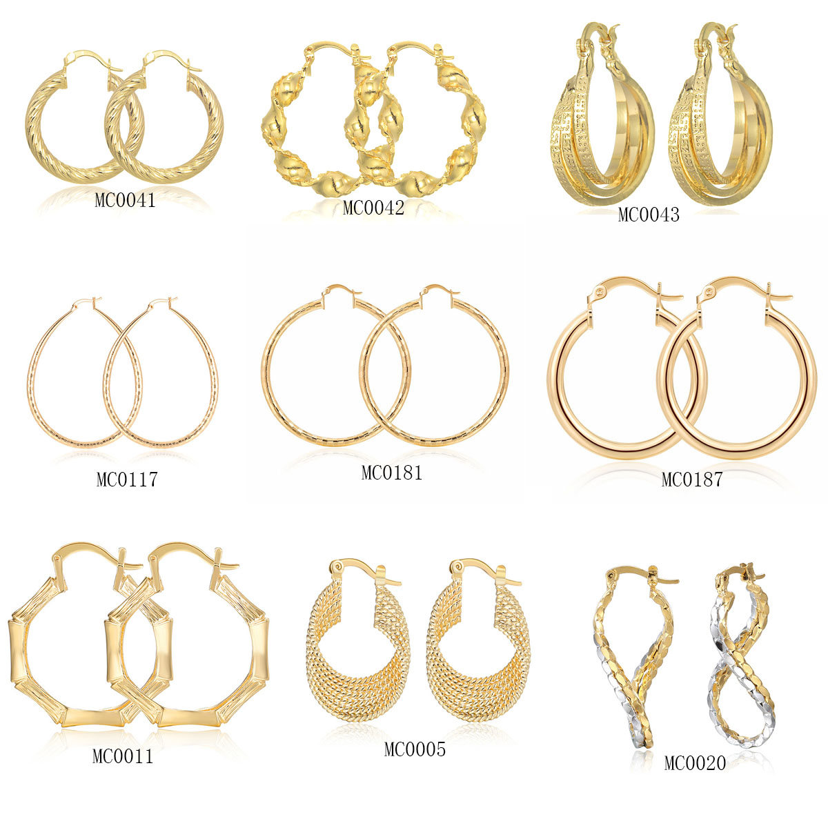 9คู่18K ห่วงทองแดงกลมต่างหูอย่ - Women'S Fashion Website บทวิจารณ์และราคา