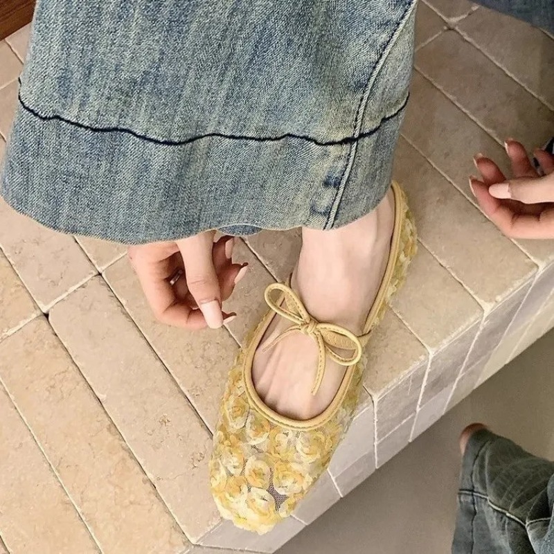 รองเท้าแมรี่เจนตาข่ายลายกุหลาบ - Women'S Fashion Spring Summer 2026 บทวิจารณ์และราคา