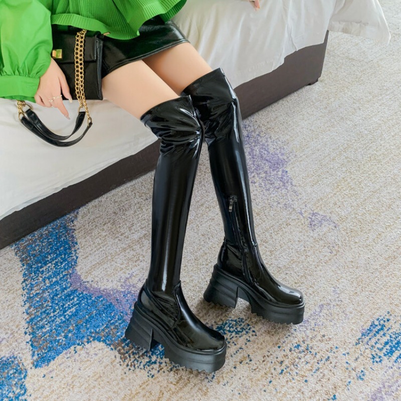 รองเท้าบูทหุ้มข้อสูงสำหรับผู้ห - Women'S Fashion Riding Boots บทวิจารณ์และราคา