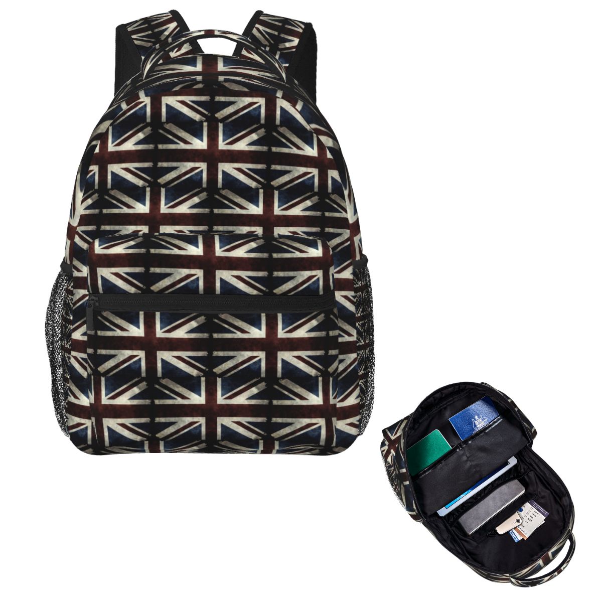 กระเป๋าเป้สะพายหลังลายธงชาติอั - Women Fashion Uk บทวิจารณ์และราคา