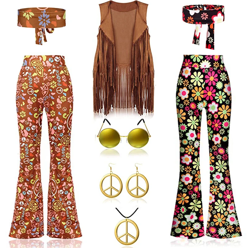 Hippie Disco 60s 70s คอสเพลย์เ - Women'S Fashion From The 70S บทวิจารณ์และราคา