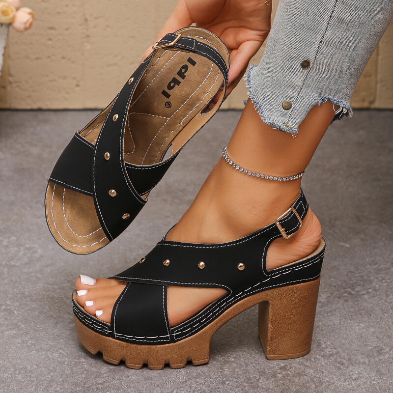 รองเท้าส้นสูงแบบวินเทจ สายไขว้ - Women'S Fashion Spring Summer 2026 บทวิจารณ์และราคา