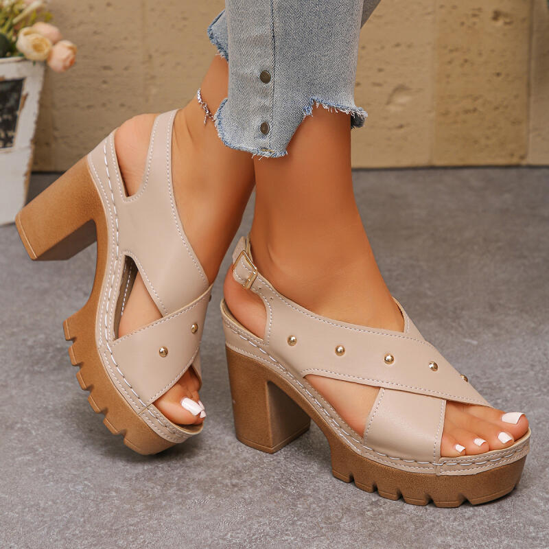 รองเท้าส้นสูงแบบวินเทจ สายไขว้ - Women'S Fashion Spring Summer 2026 บทวิจารณ์และราคา